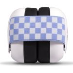 Ems for Kids BABY Ear Defenders - White with Blue/White Headband