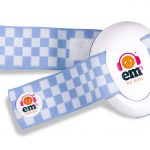 Ems for Kids BABY Ear Defenders - White with Blue/White Headband