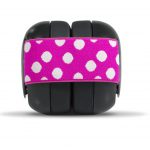 Ems for Kids Baby Ear Defenders - Black with Pink/White Headband