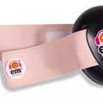 Ems for Kids BABY Ear Defenders - Black with Coral Headband