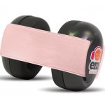 Ems for Kids BABY Ear Defenders - Black with Coral Headband