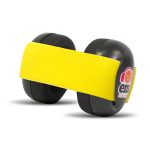 Yellow on Black Ems for Kids BABY Earmuffs