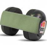 Sage on Black Ems for Kids BABY Earmuffs